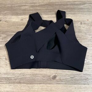 Lululemon Bra Womens  Black Logo High Support Molded Strappy
